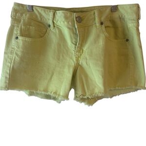 American Eagle Yellow Denim Shorts